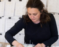 kerry at Can to candle testing soy wax candles