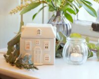 ceramic cottage soy wax melt burner