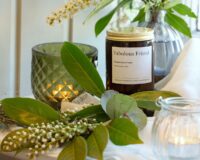 personalised friendship candle in amber jar made from natural wax